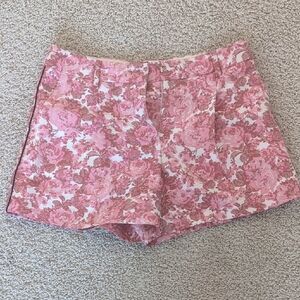 Sportmax Pink Floral High Waist Shorts
